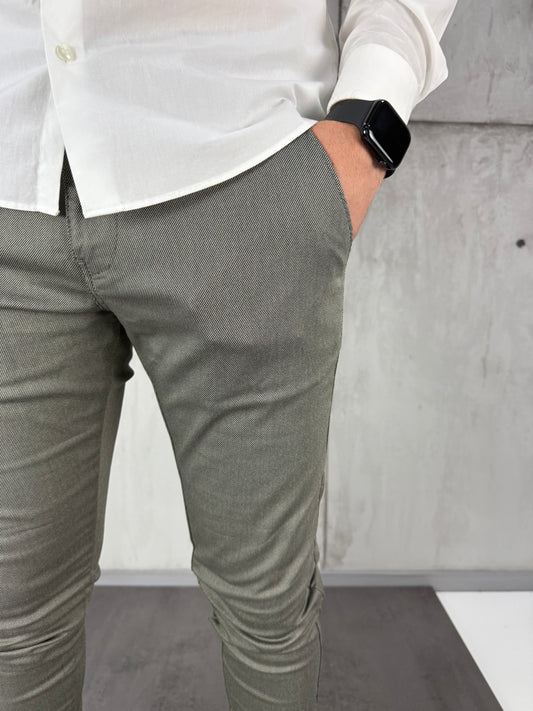 Maslinaste slim-fit elegantne - BB192