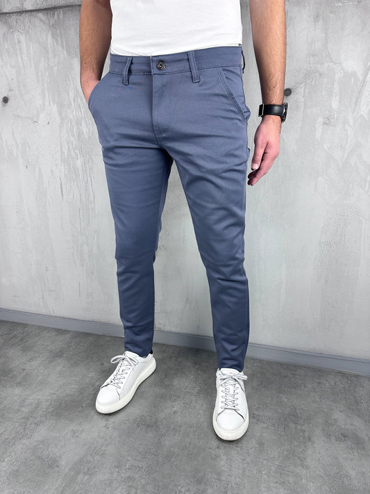 Egejsko plave šire elegantne regular fit - BB186