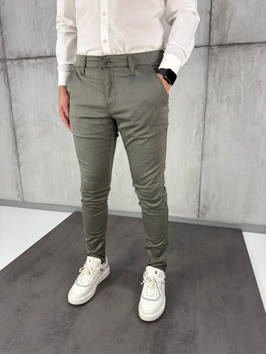 Maslinaste slim-fit elegantne - BB192