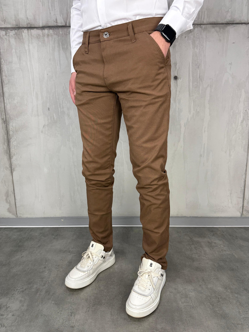 Braon šire elegantne regular fit - BB189