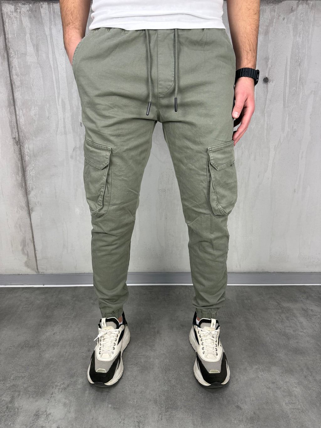 Signature olive zelena dzeparka
