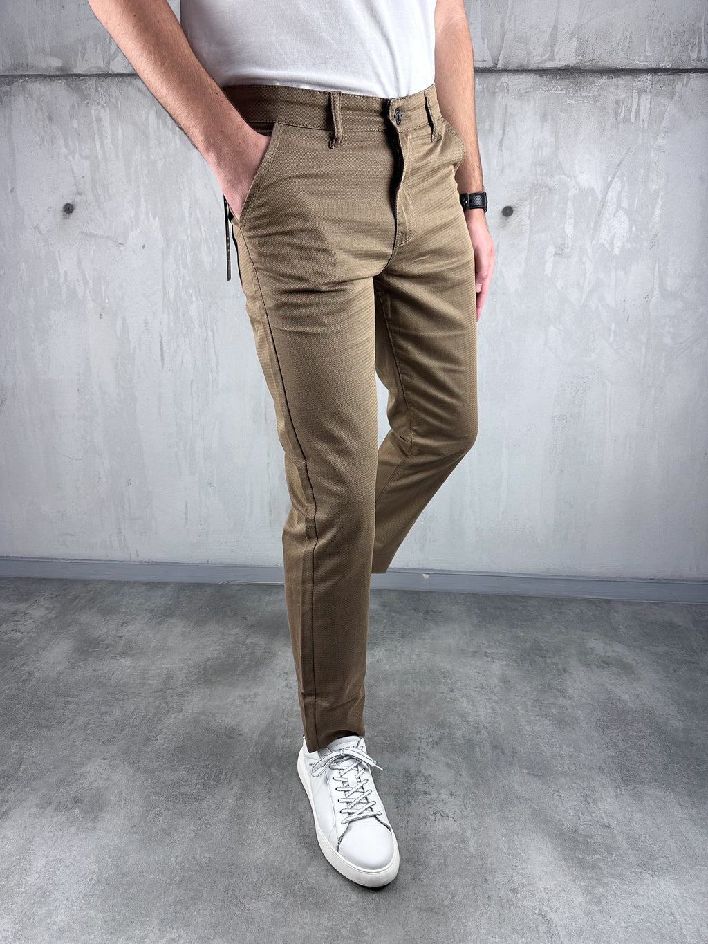 Braon šire elegantne regular fit - BB161