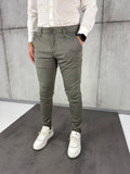 Maslinaste slim-fit elegantne - BB192