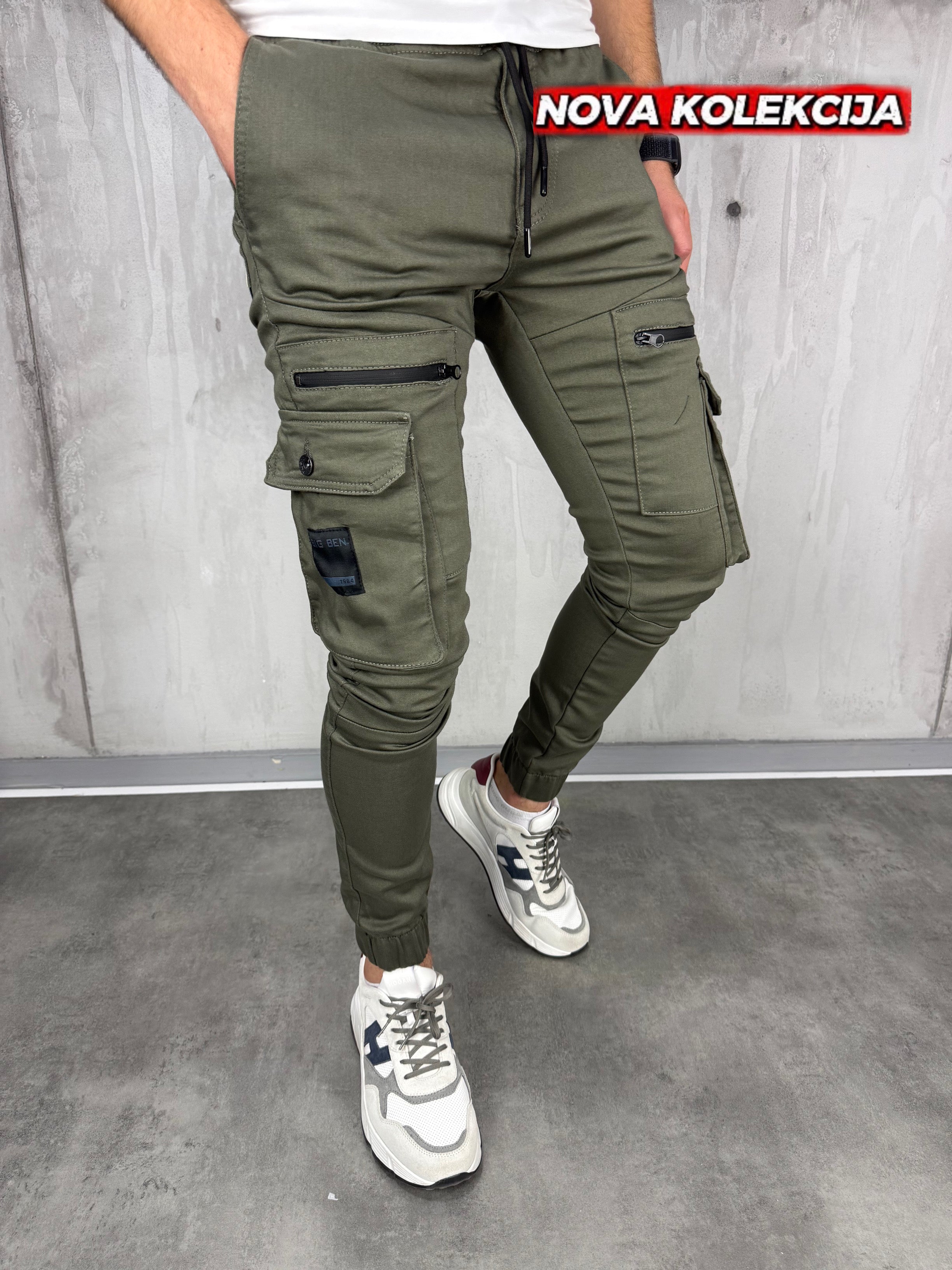 Muska-zelena-dzeparka-pantalona BIG BEN JEANS