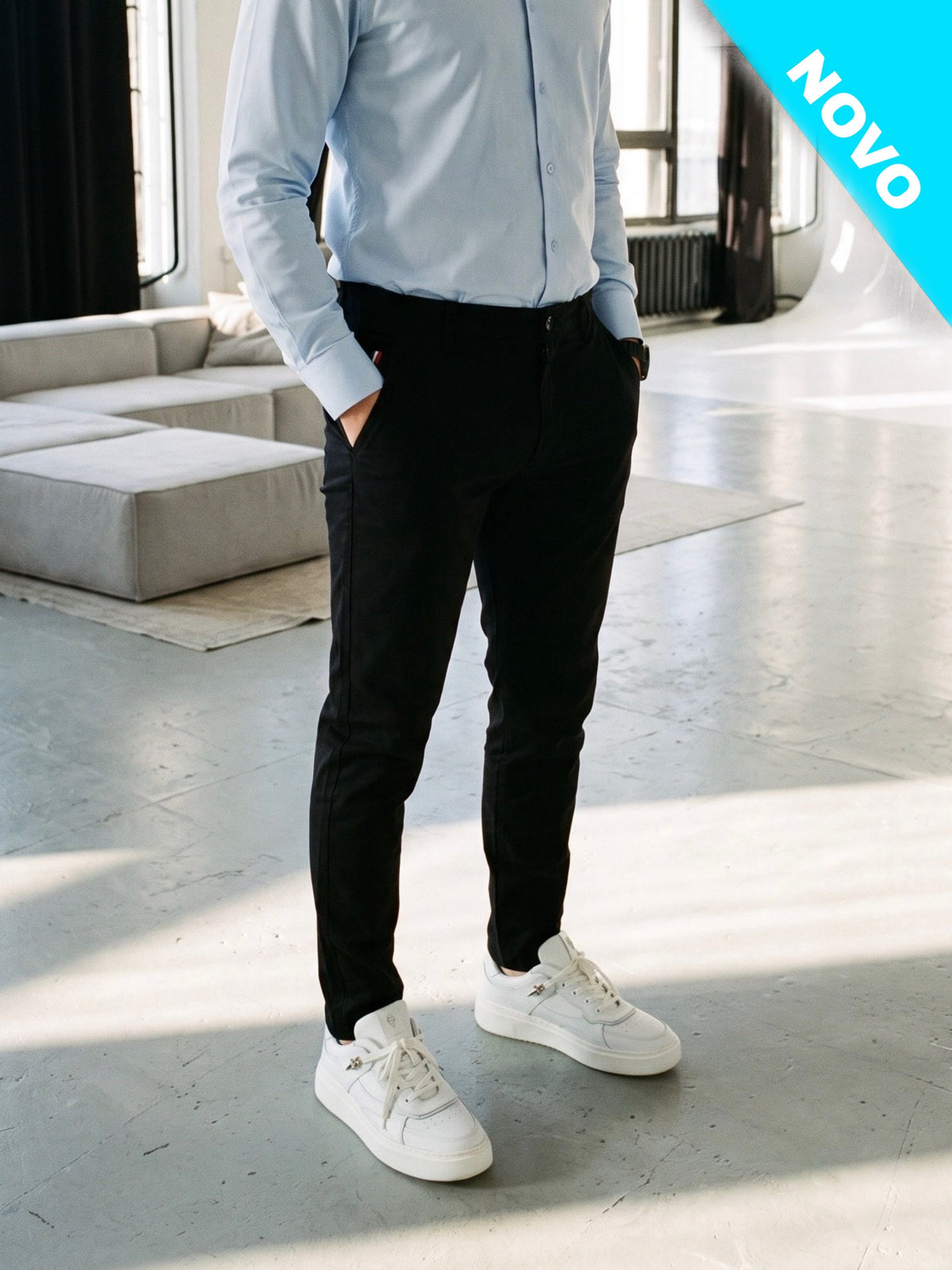 Muska elegantna pantalona perfekt fit kroja