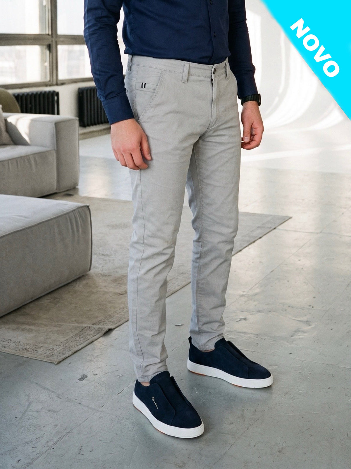 Muska elegantna pantalona perfekt fit kroja