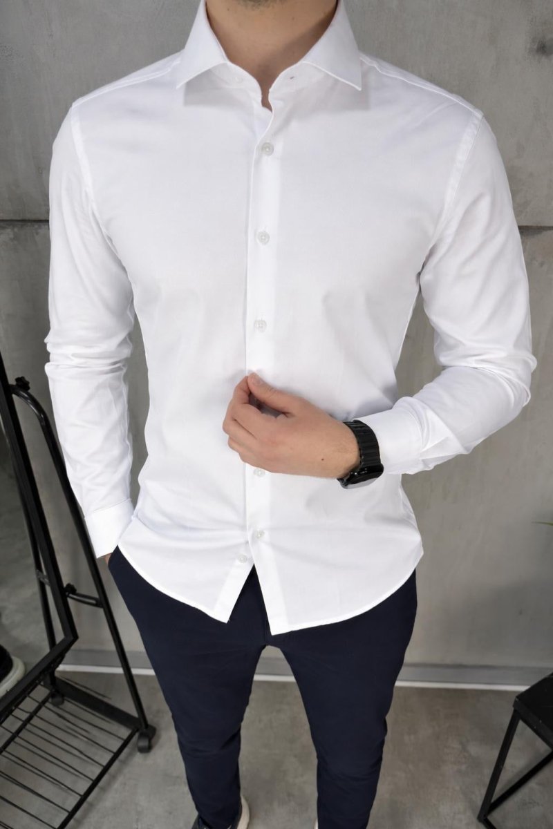 Bela classic kosulja - BIG BEN JEANS