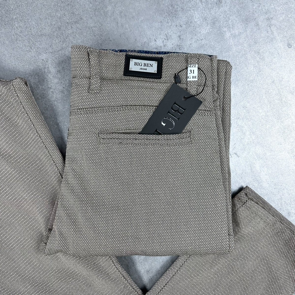 Bež šire elegantne regular fit - BB154 - BIG BEN JEANS