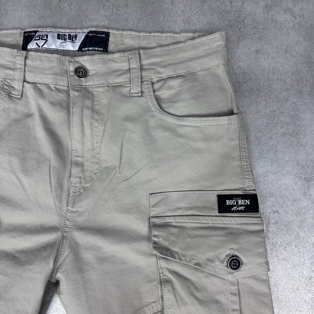 Bež X2 cargo šorc - BB203 - BIG BEN JEANS