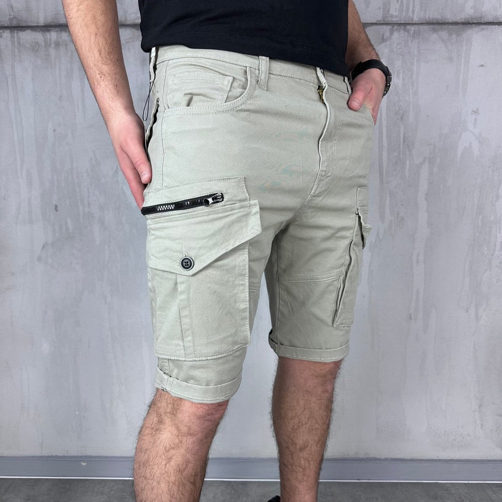 Bež X2 cargo šorc - BB203 - BIG BEN JEANS