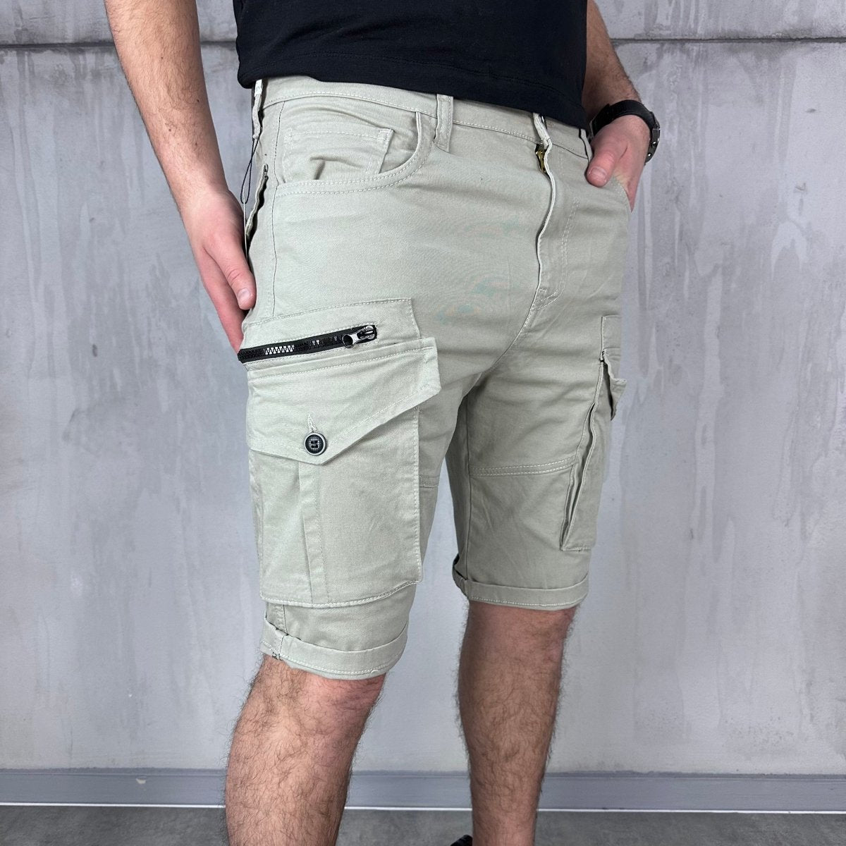 Bež X2 cargo šorc - BB203 - BIG BEN JEANS