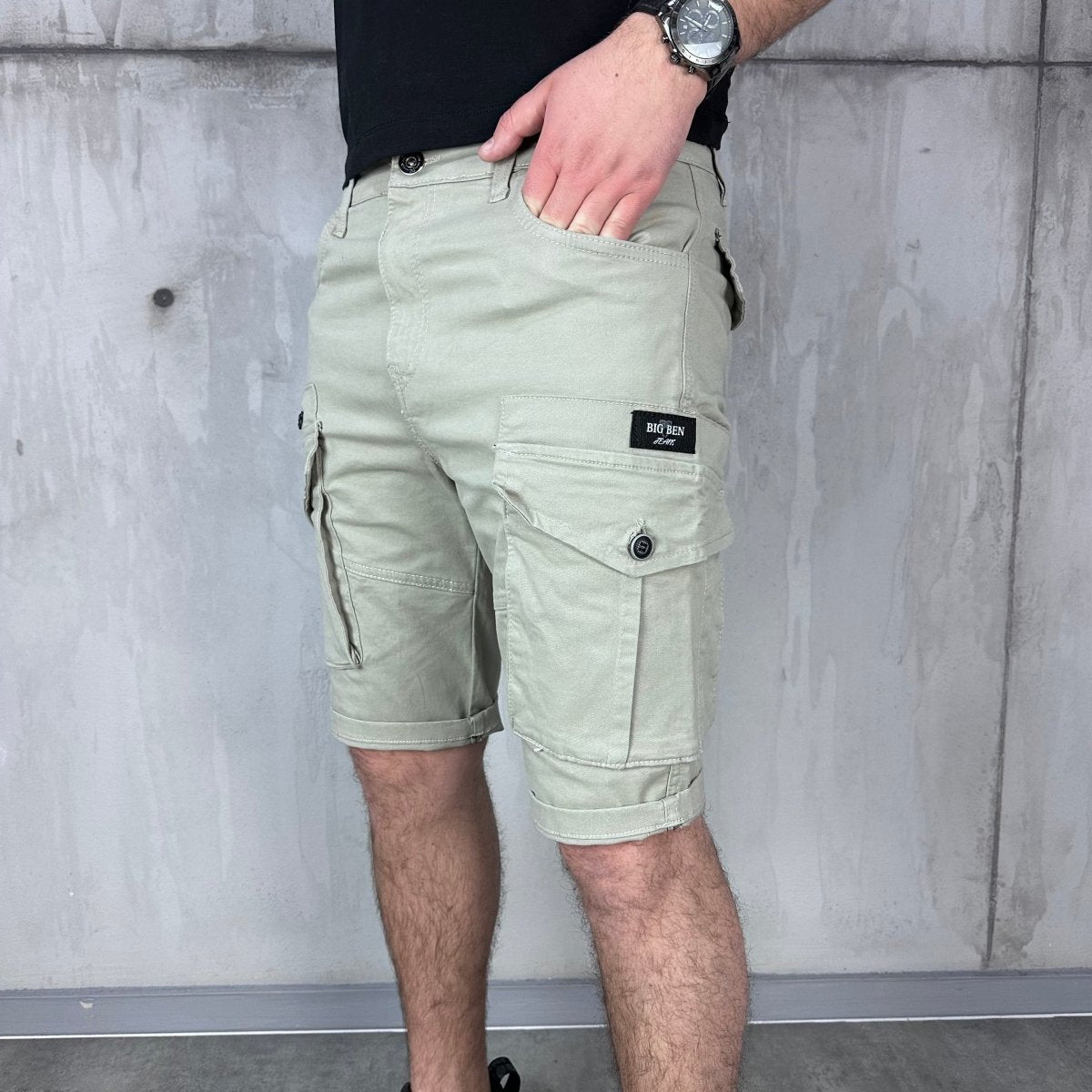 Bež X2 cargo šorc - BB203 - BIG BEN JEANS