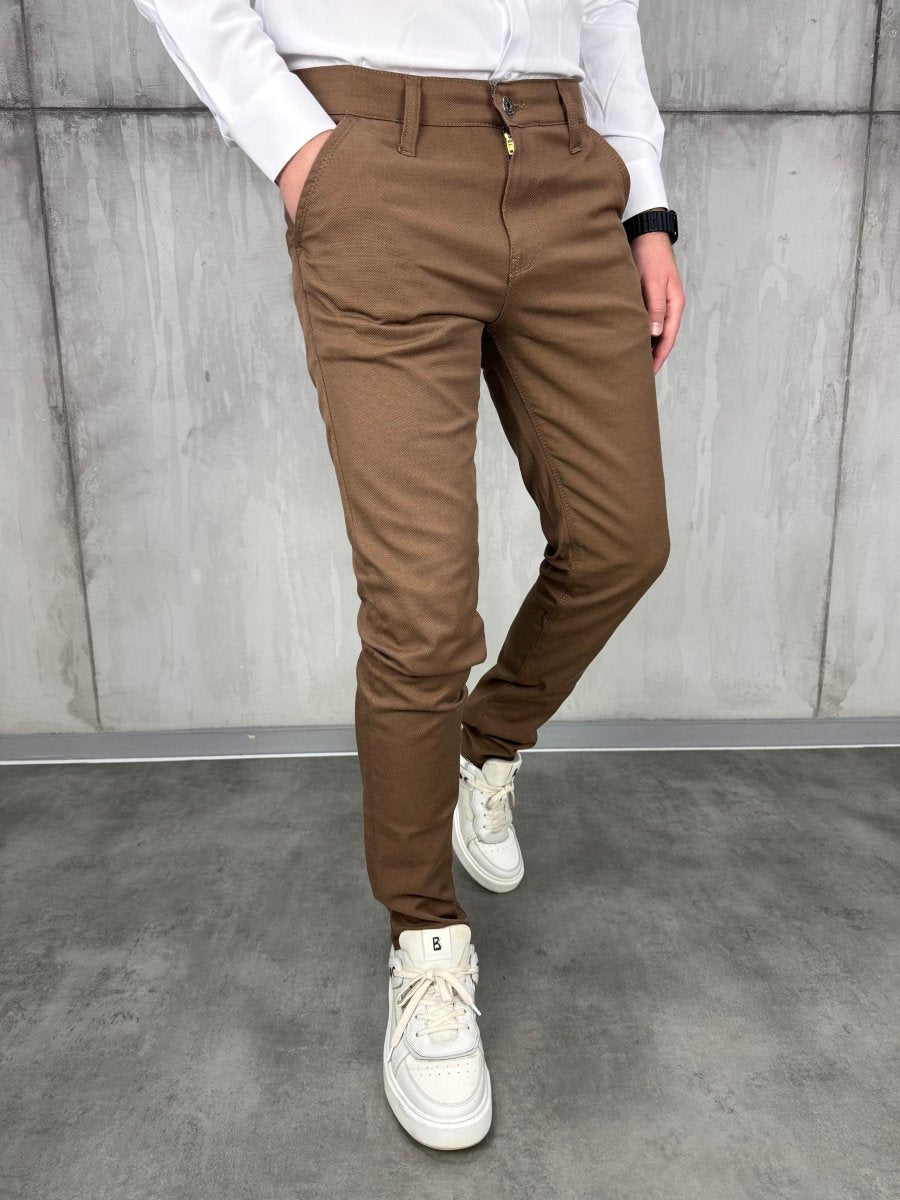 Braon šire elegantne regular fit - BB189 - BIG BEN JEANS