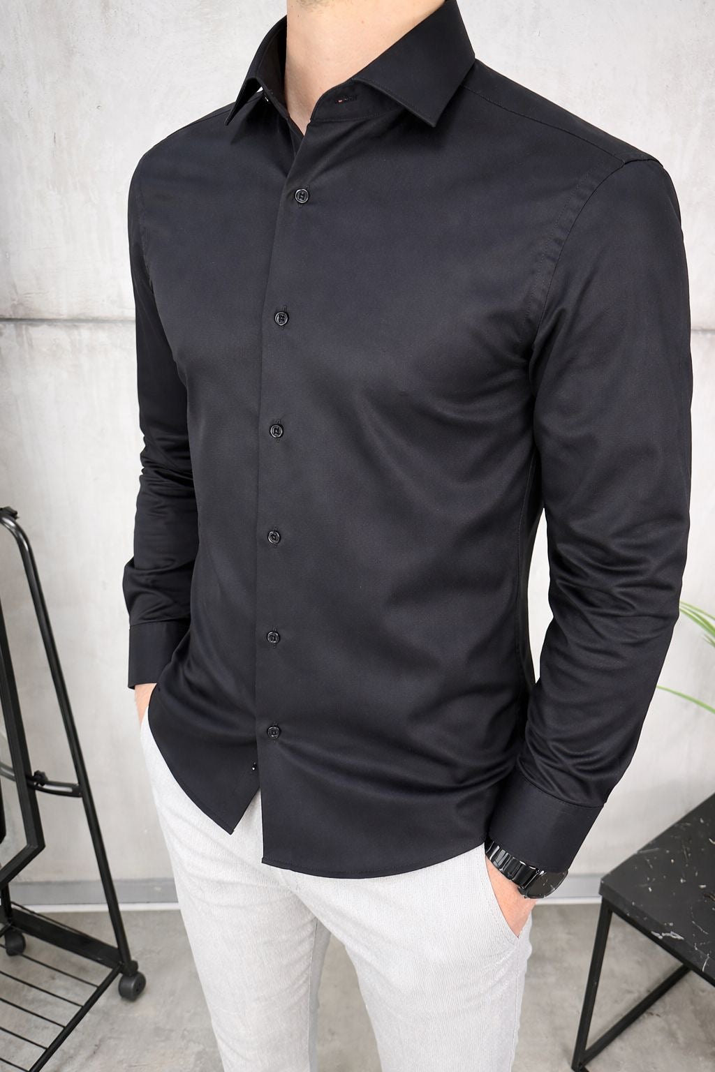 Crna classic kosulja