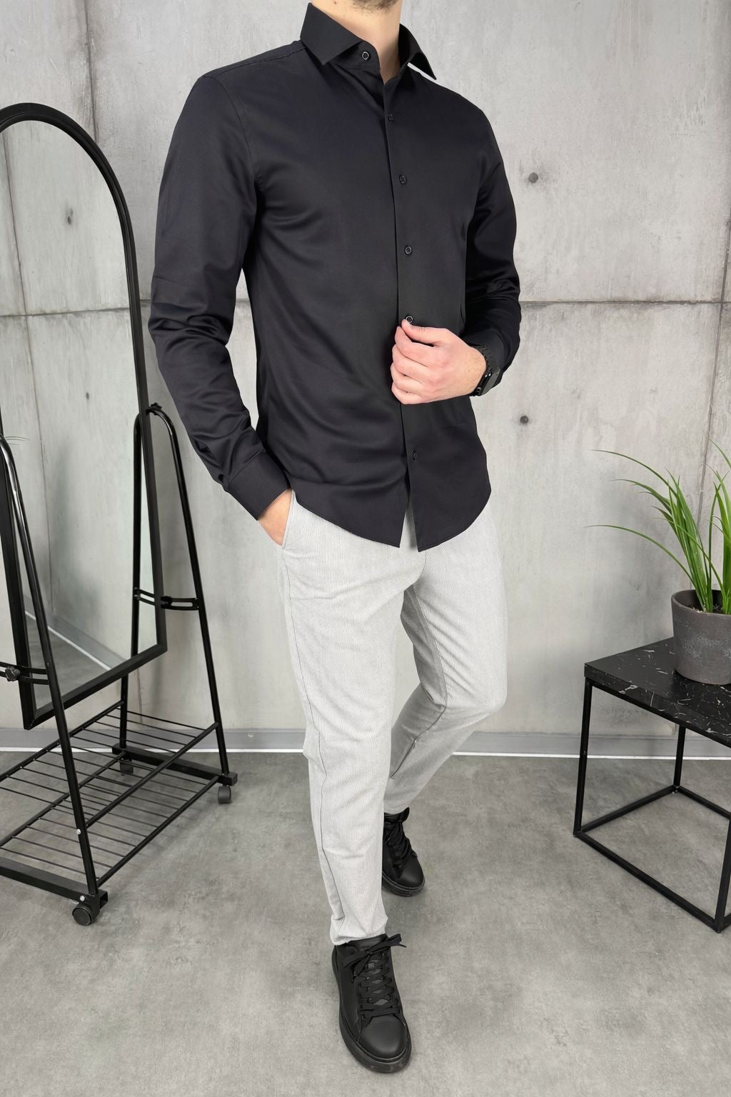 Crna classic kosulja