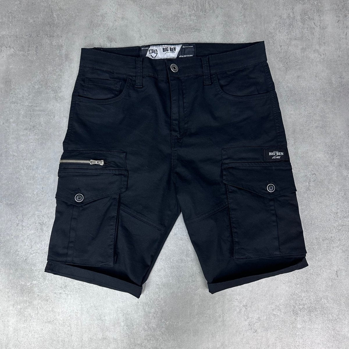 Crni X2 cargo šorc - BB201 - BIG BEN JEANS