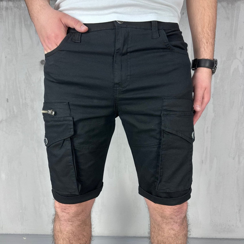 Crni X2 cargo šorc - BB201 - BIG BEN JEANS