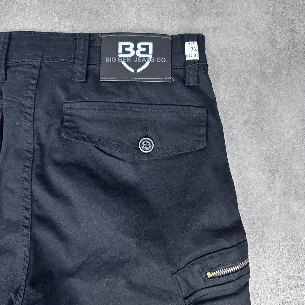 Crni X2 cargo šorc - BB201 - BIG BEN JEANS