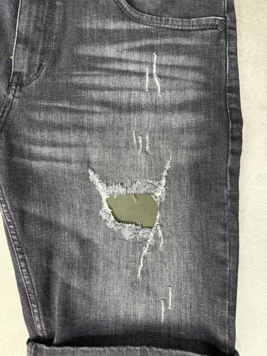 Detail crni teksas šorc - BB310 - BIG BEN JEANS