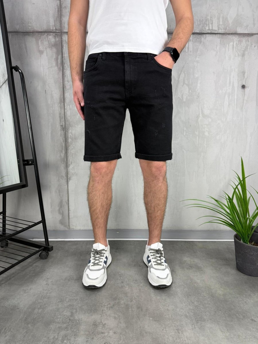 Klasik crne bermude - BB312 - BIG BEN JEANS