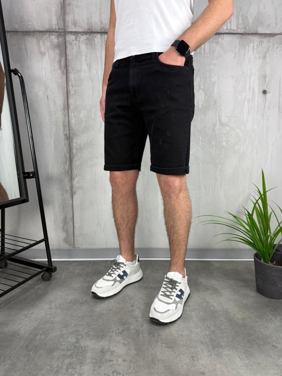Klasik crne bermude - BB312 - BIG BEN JEANS