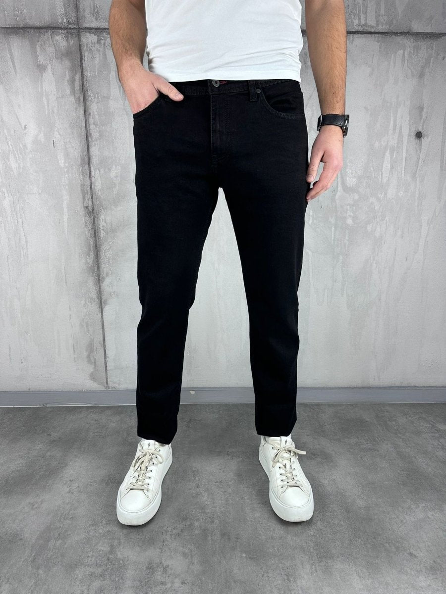 Klasik crne farmerice široka nogavica - BB598 - BIG BEN JEANS