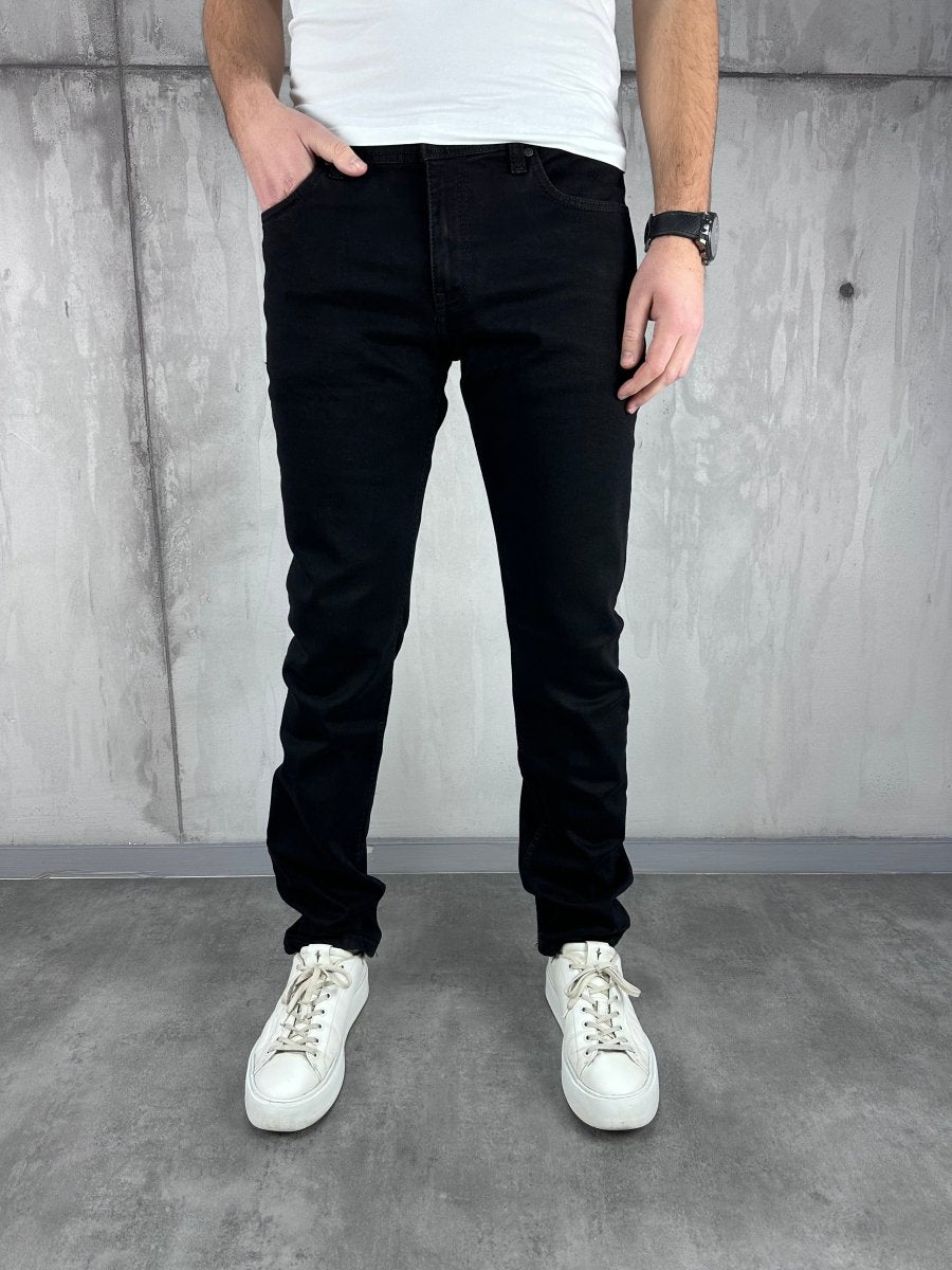 Klasik crne farmerice široka nogavica - BB598 - BIG BEN JEANS