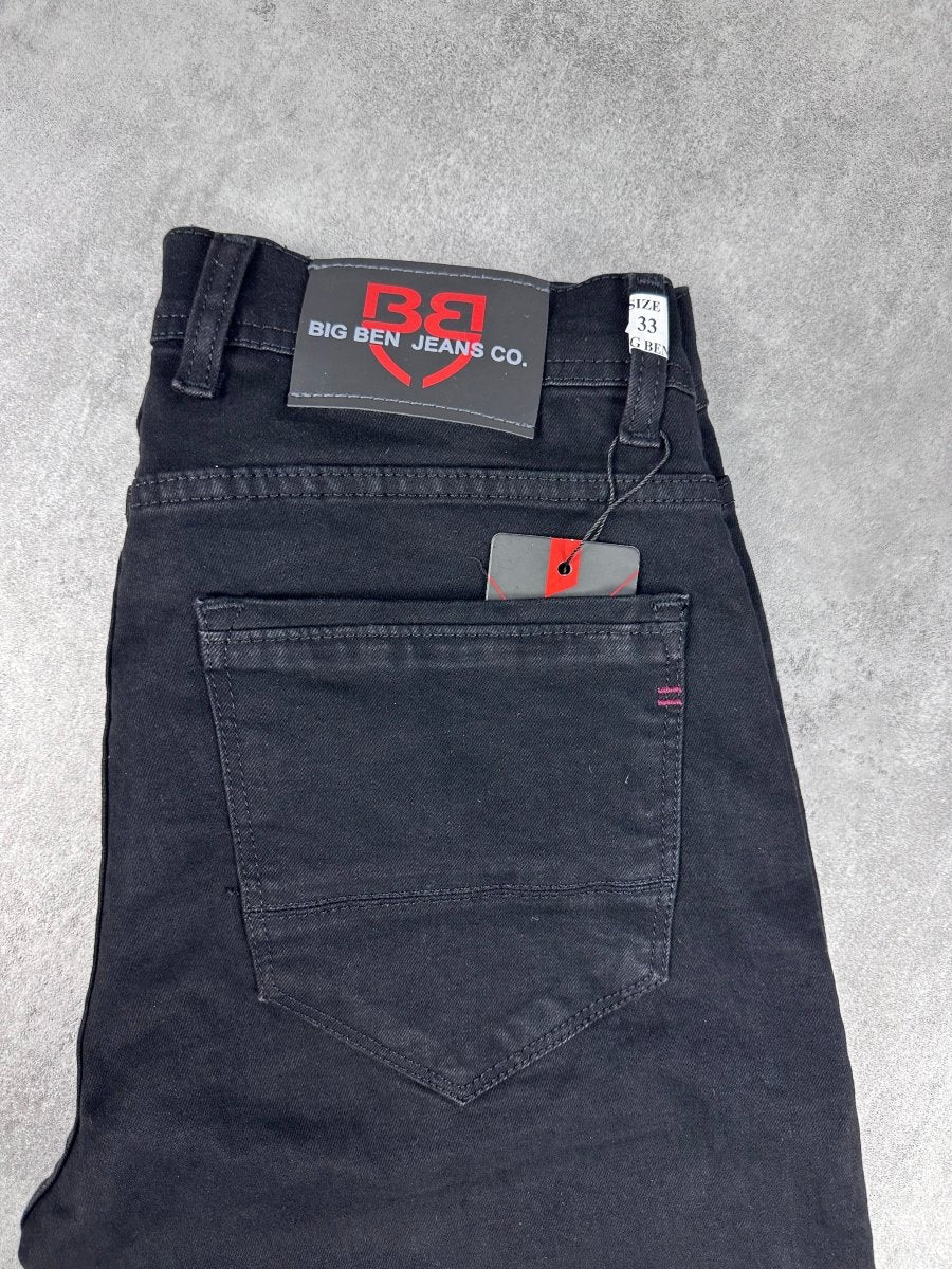 Klasik crne farmerice široka nogavica - BB598 - BIG BEN JEANS