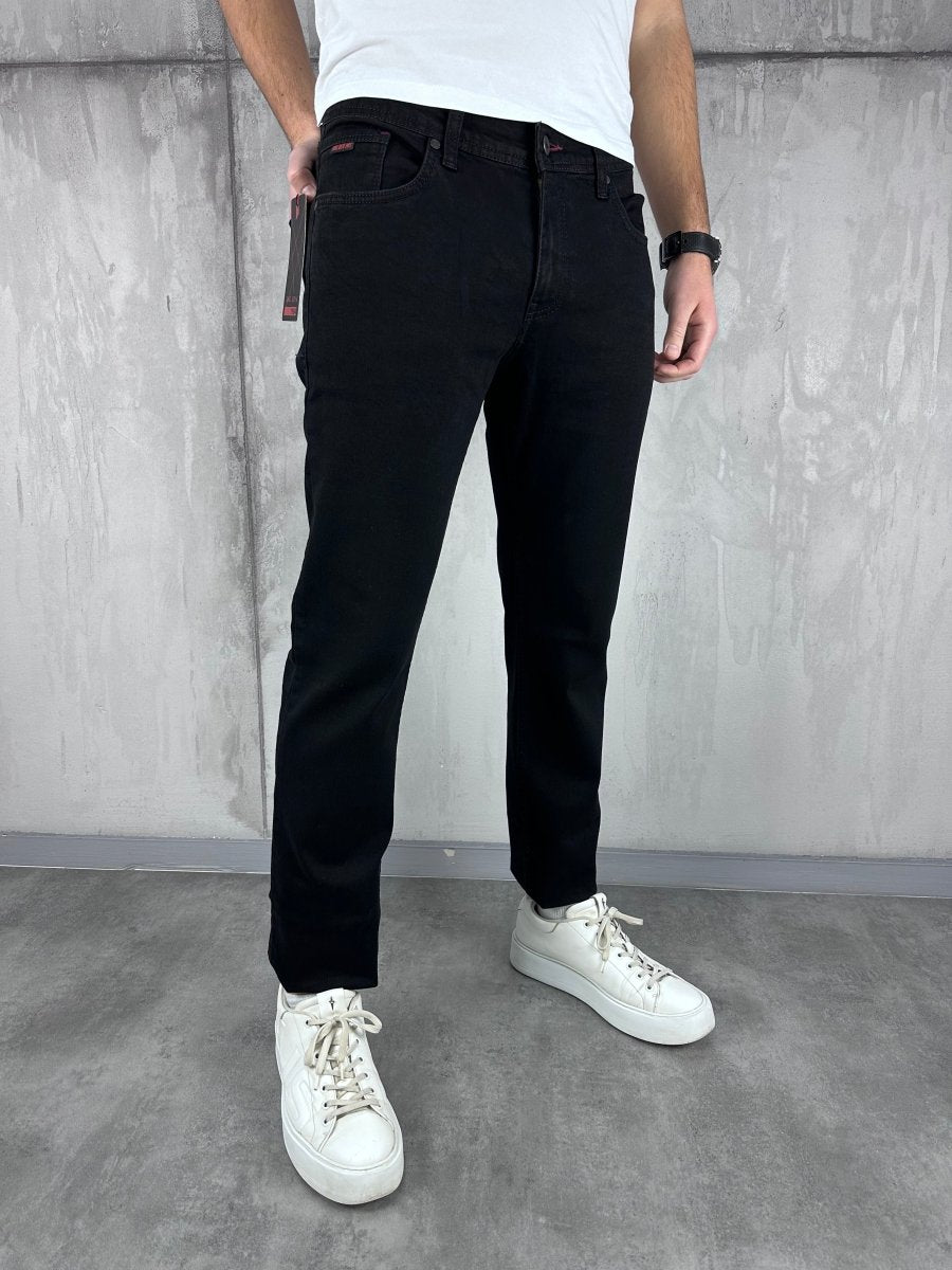 Klasik crne farmerice široka nogavica - BB598 - BIG BEN JEANS