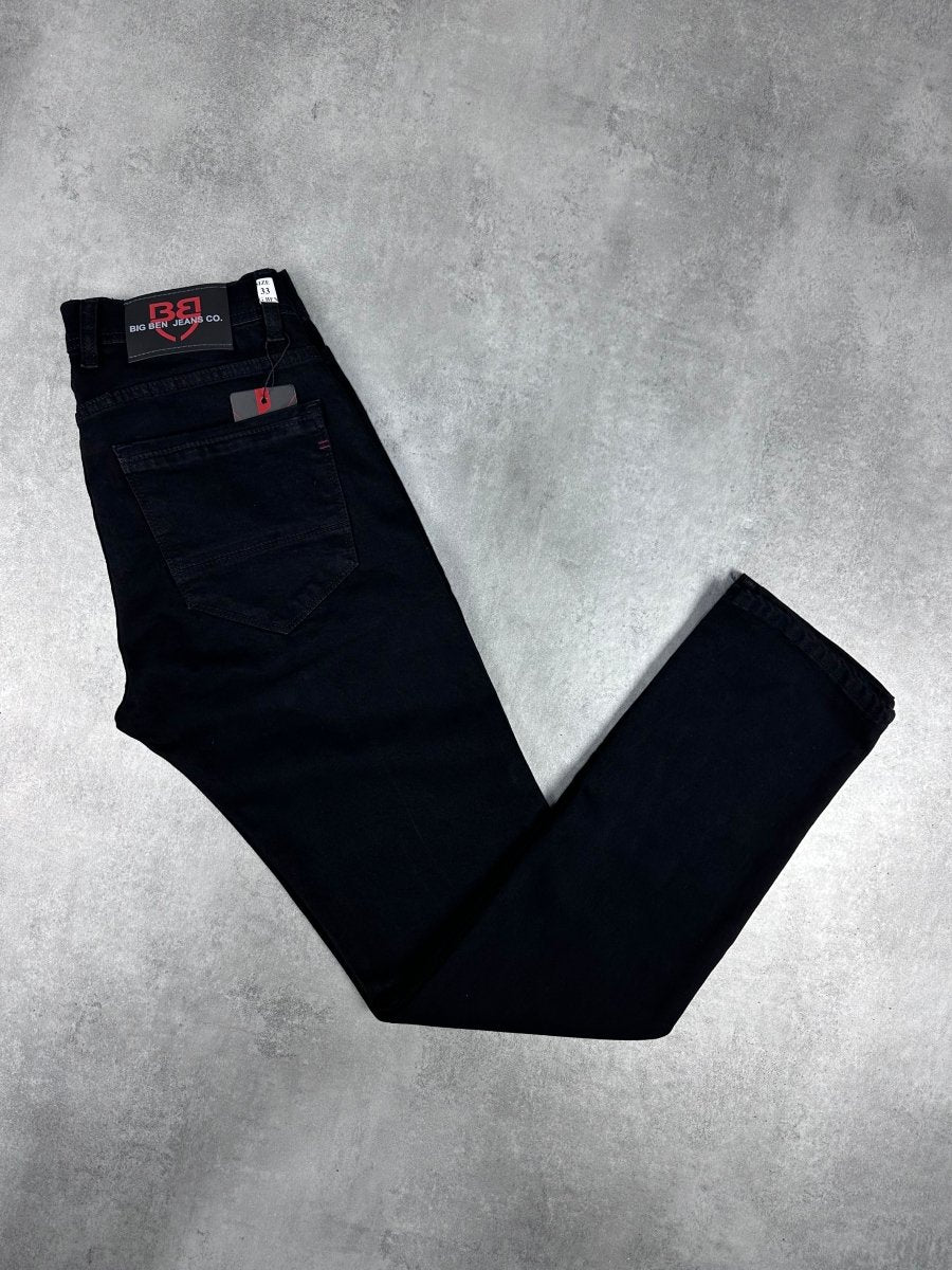 Klasik crne farmerice široka nogavica - BB598 - BIG BEN JEANS