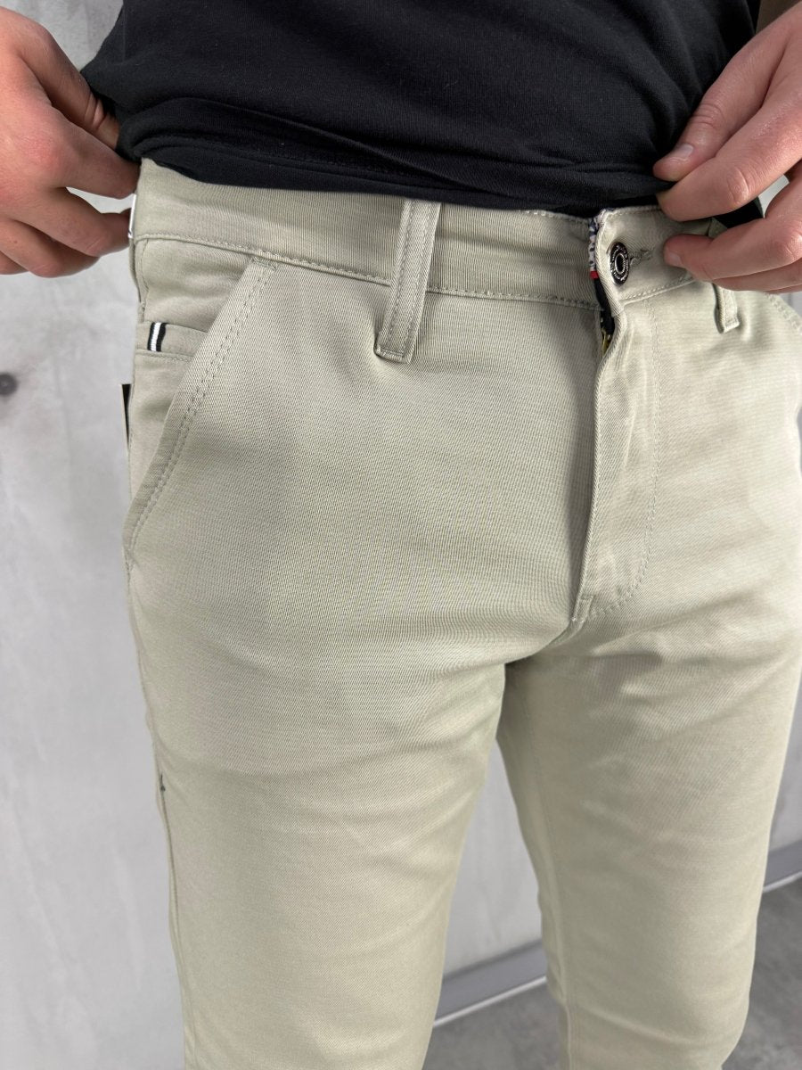 Peščane šire elegantne regular fit - BB183 - BIG BEN JEANS