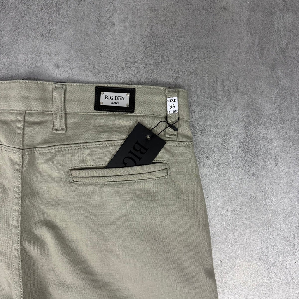 Peščane šire elegantne regular fit - BB183 - BIG BEN JEANS
