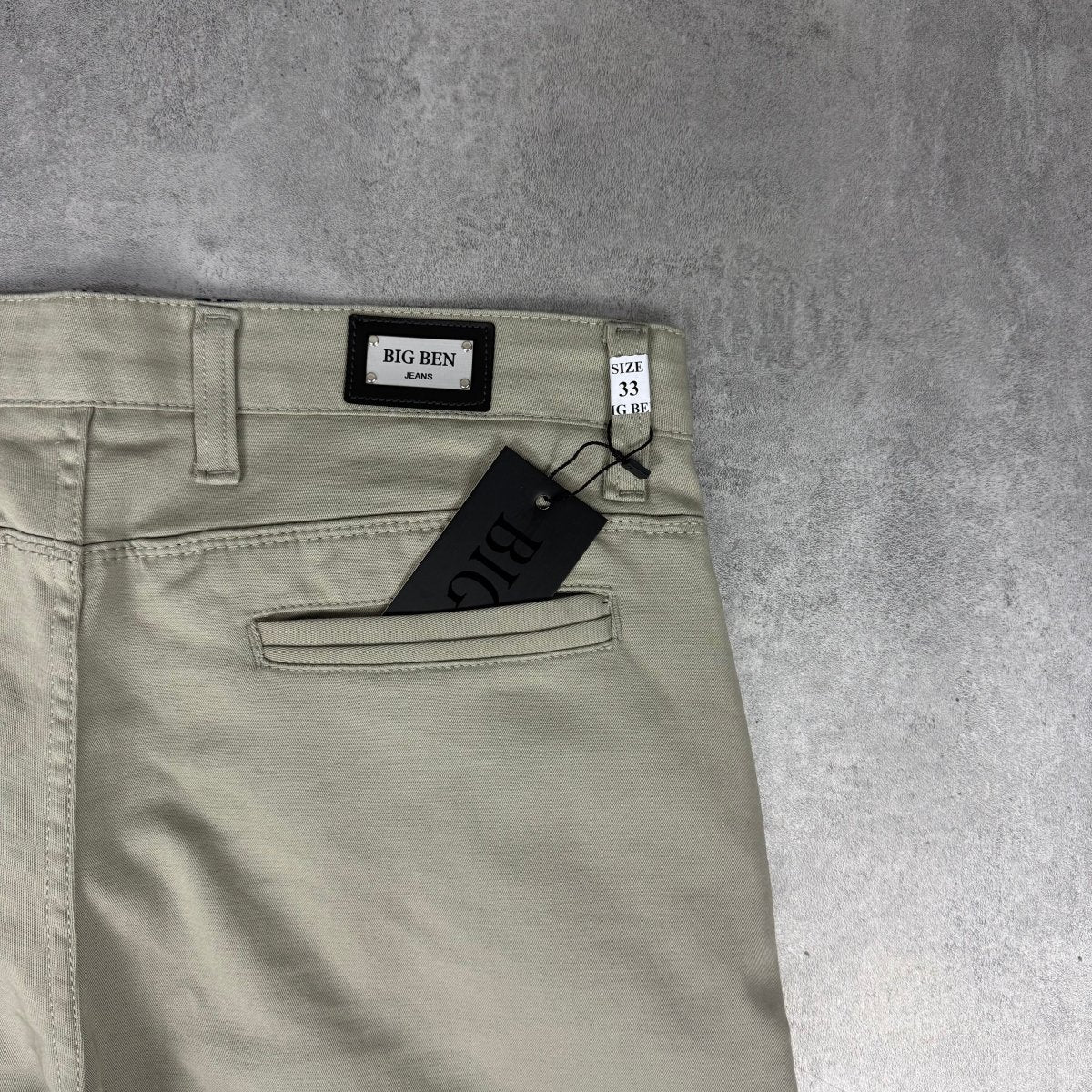 Peščane šire elegantne regular fit - BB183 - BIG BEN JEANS