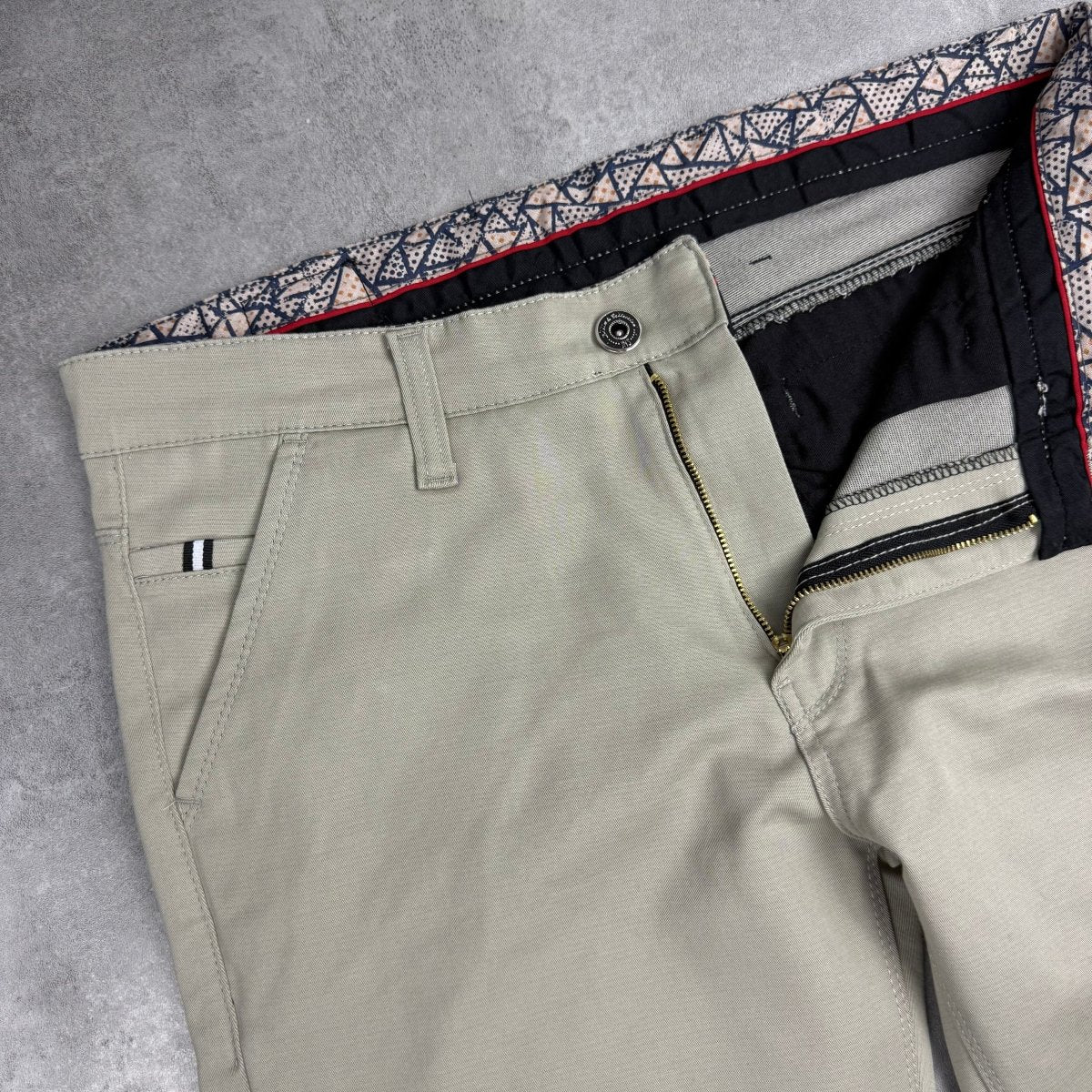 Peščane šire elegantne regular fit - BB183 - BIG BEN JEANS