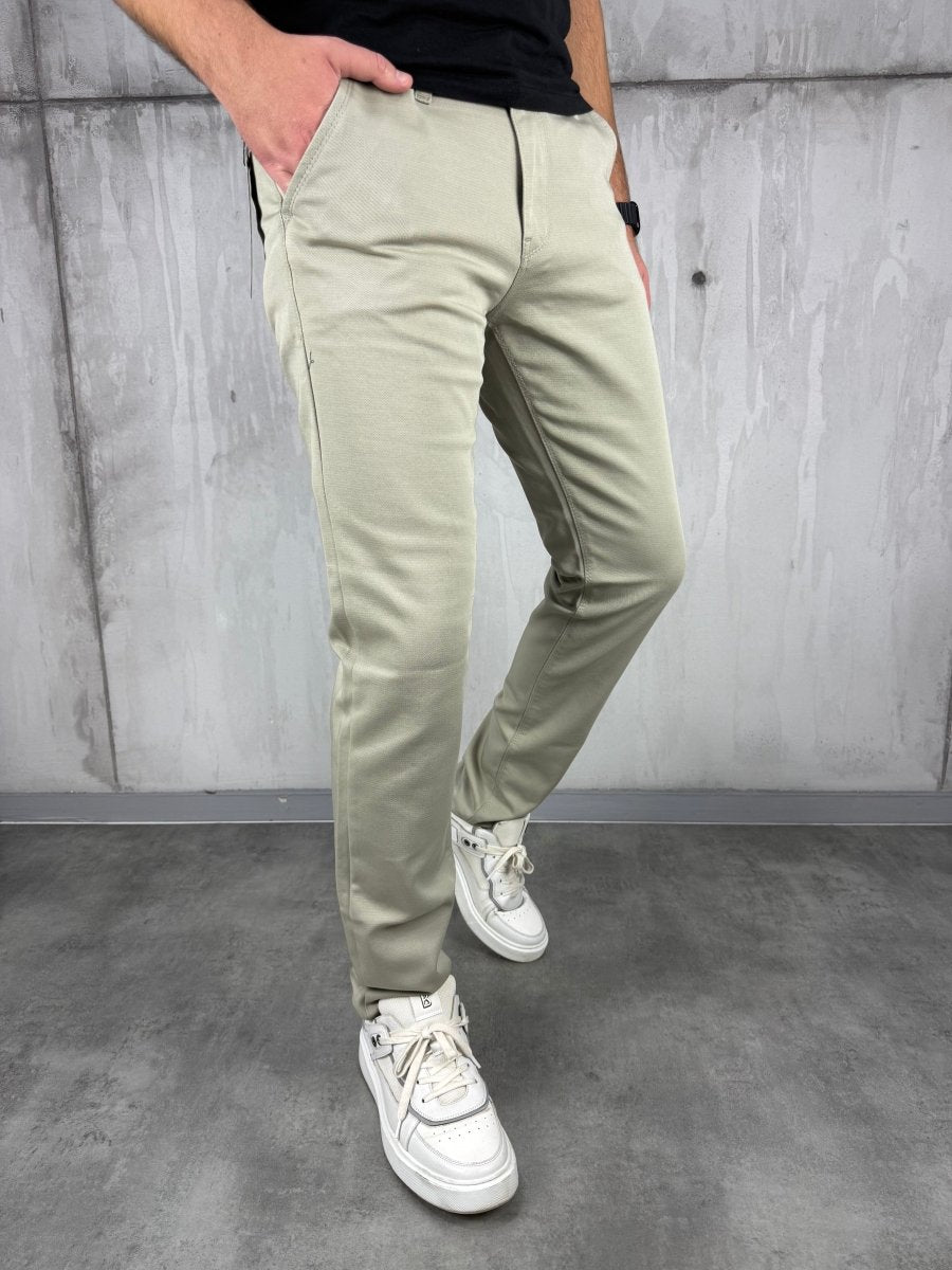 Peščane šire elegantne regular fit - BB183 - BIG BEN JEANS