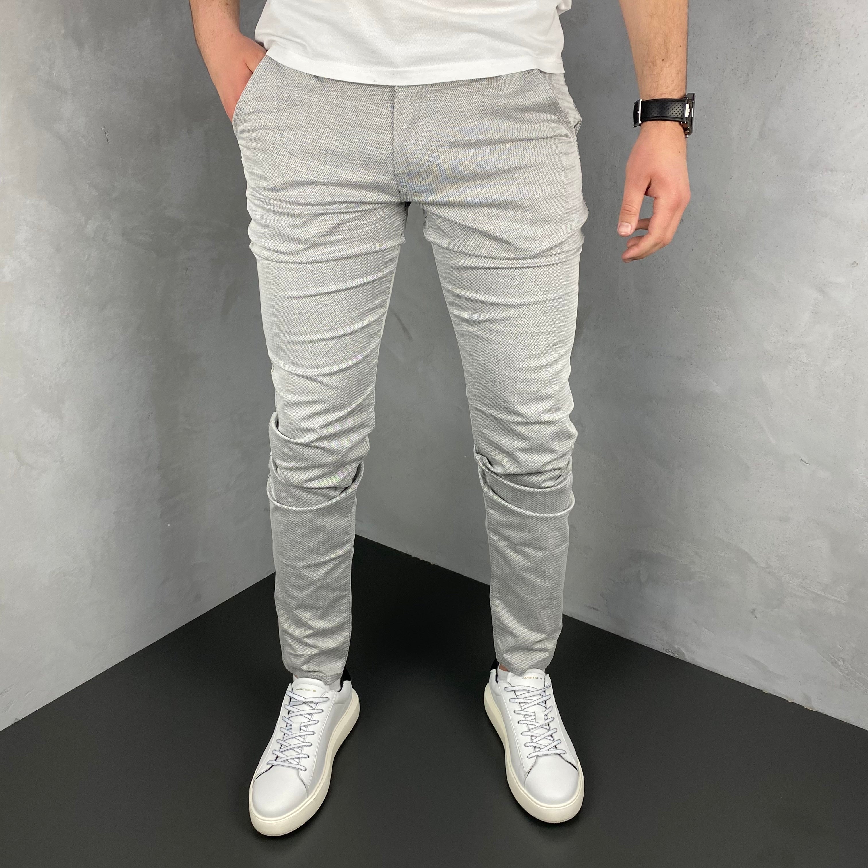 Silver šire elegantne regular fit - BB157