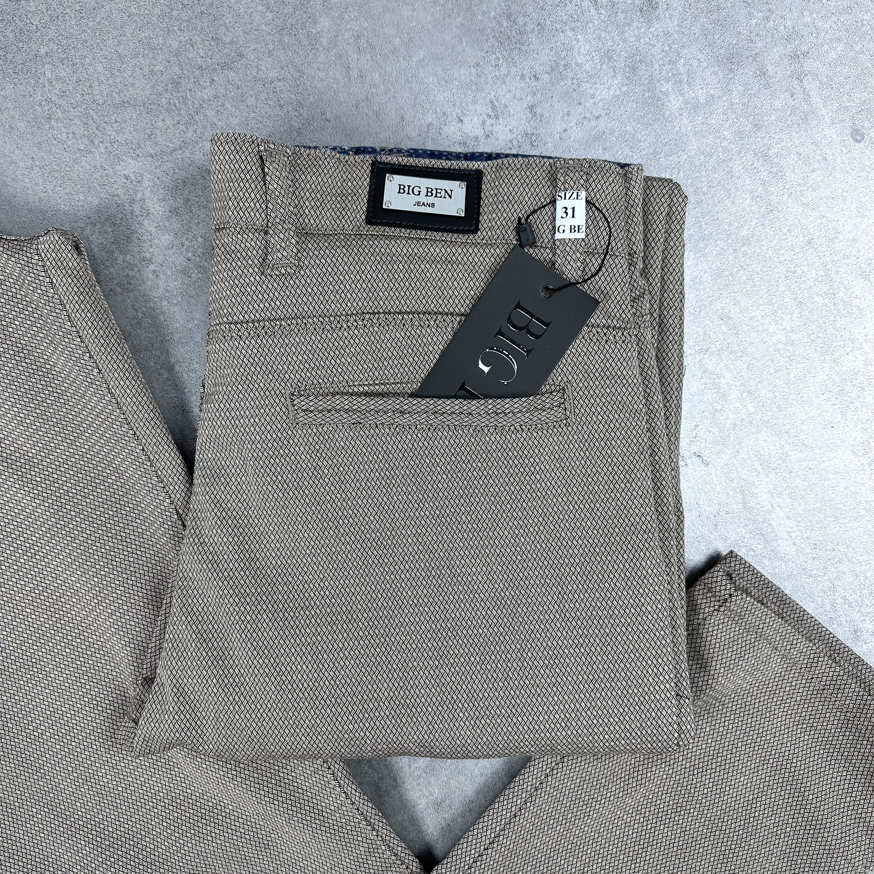 Bež šire elegantne regular fit - BB154