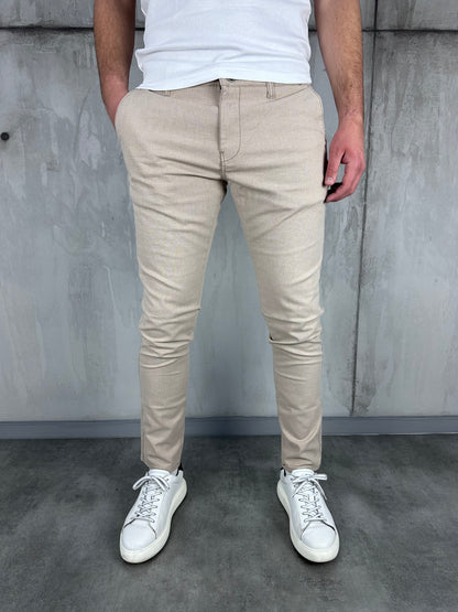 Krem slim-fit elegantne - BB194