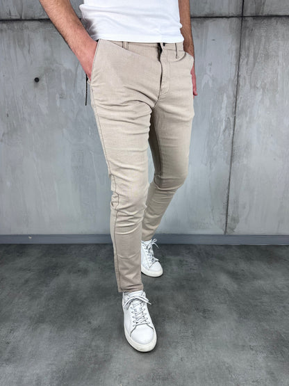 Krem slim-fit elegantne - BB194