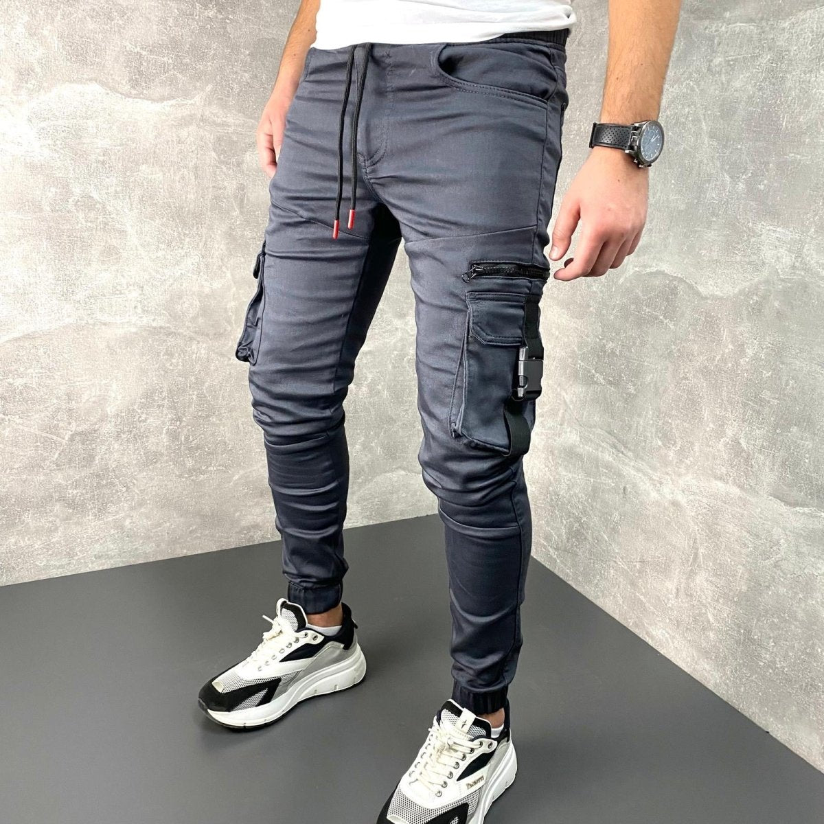 Tamno Sive practical dzeparke - BB705 - BIG BEN JEANS