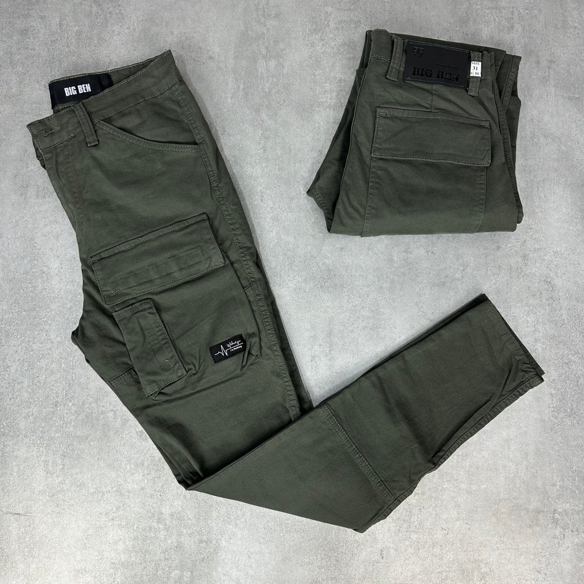 Unikat zelena initial dzeparka - BB102 - BIG BEN JEANS