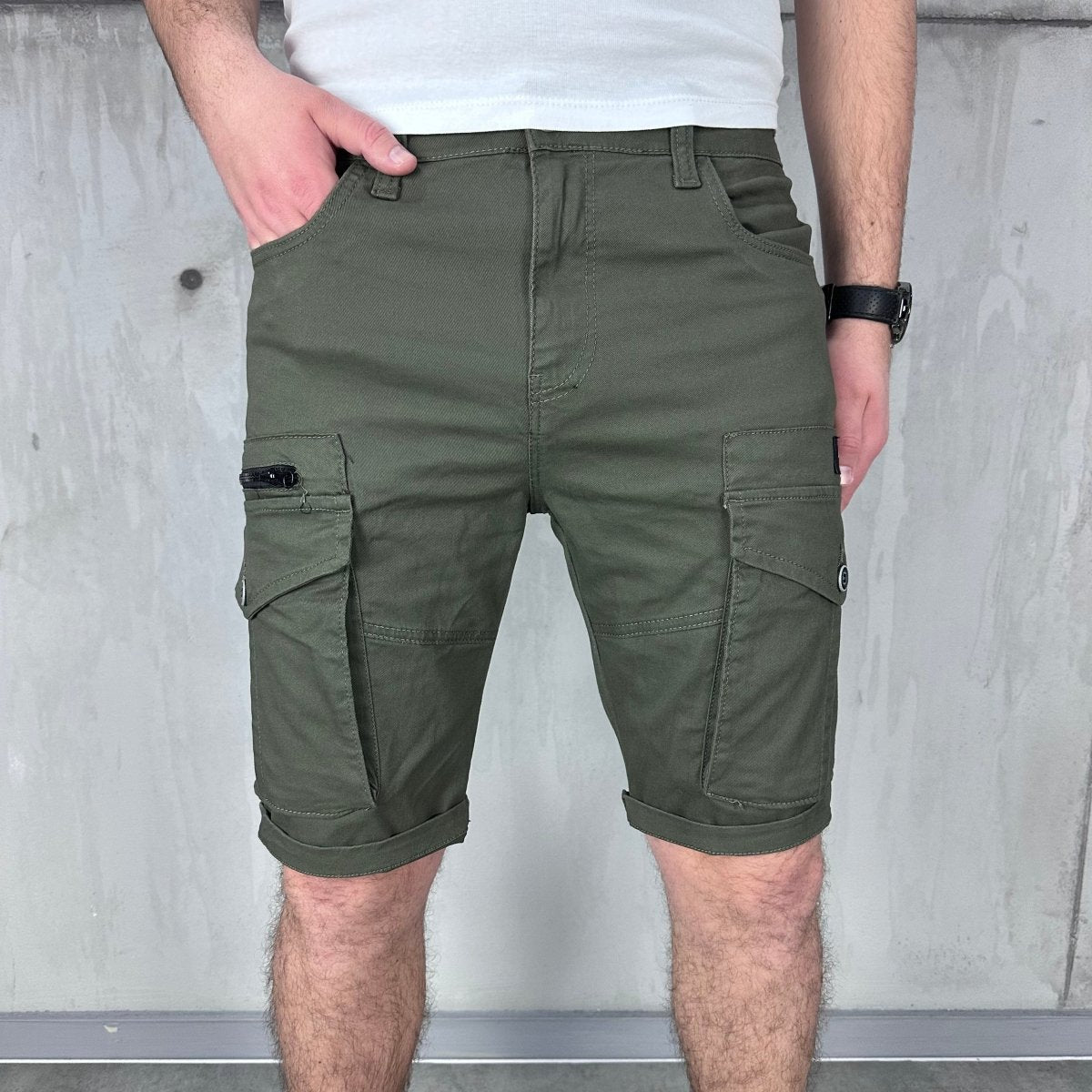 Zeleni X2 cargo šorc - BB202 - BIG BEN JEANS
