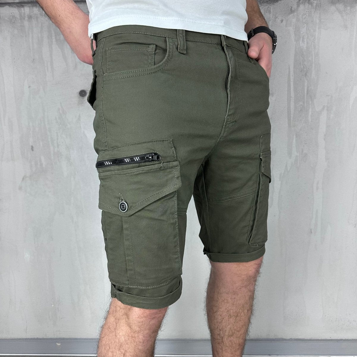 Zeleni X2 cargo šorc - BB202 - BIG BEN JEANS