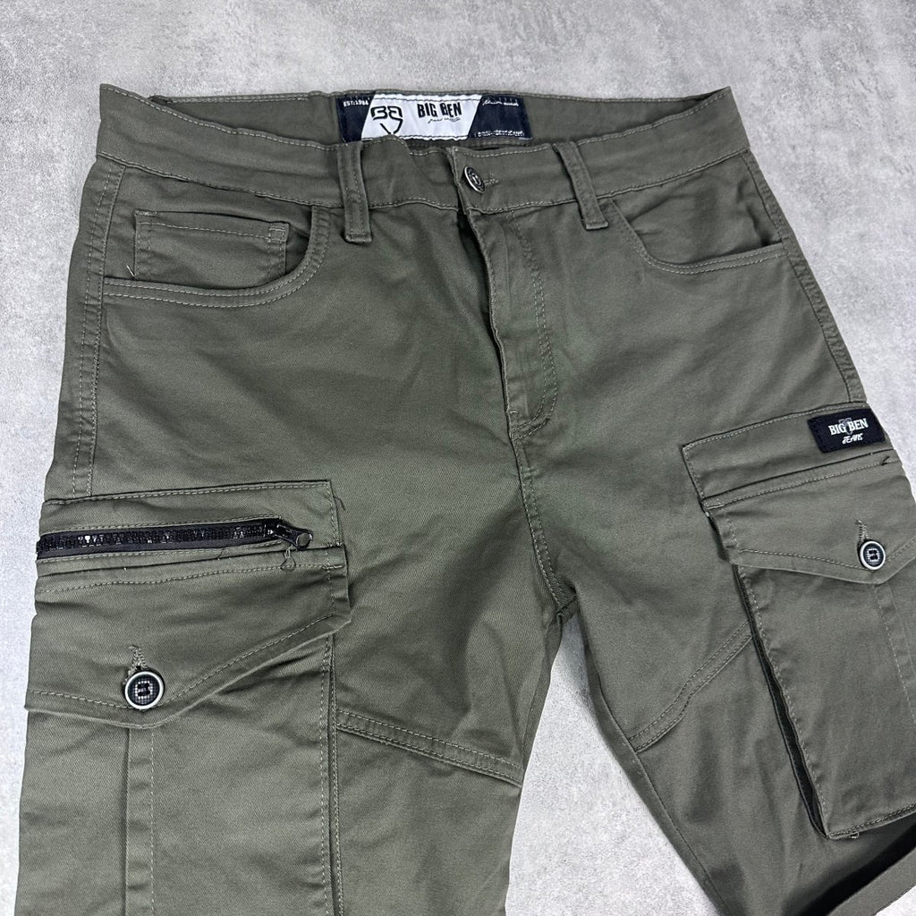Zeleni X2 cargo šorc - BB202 - BIG BEN JEANS