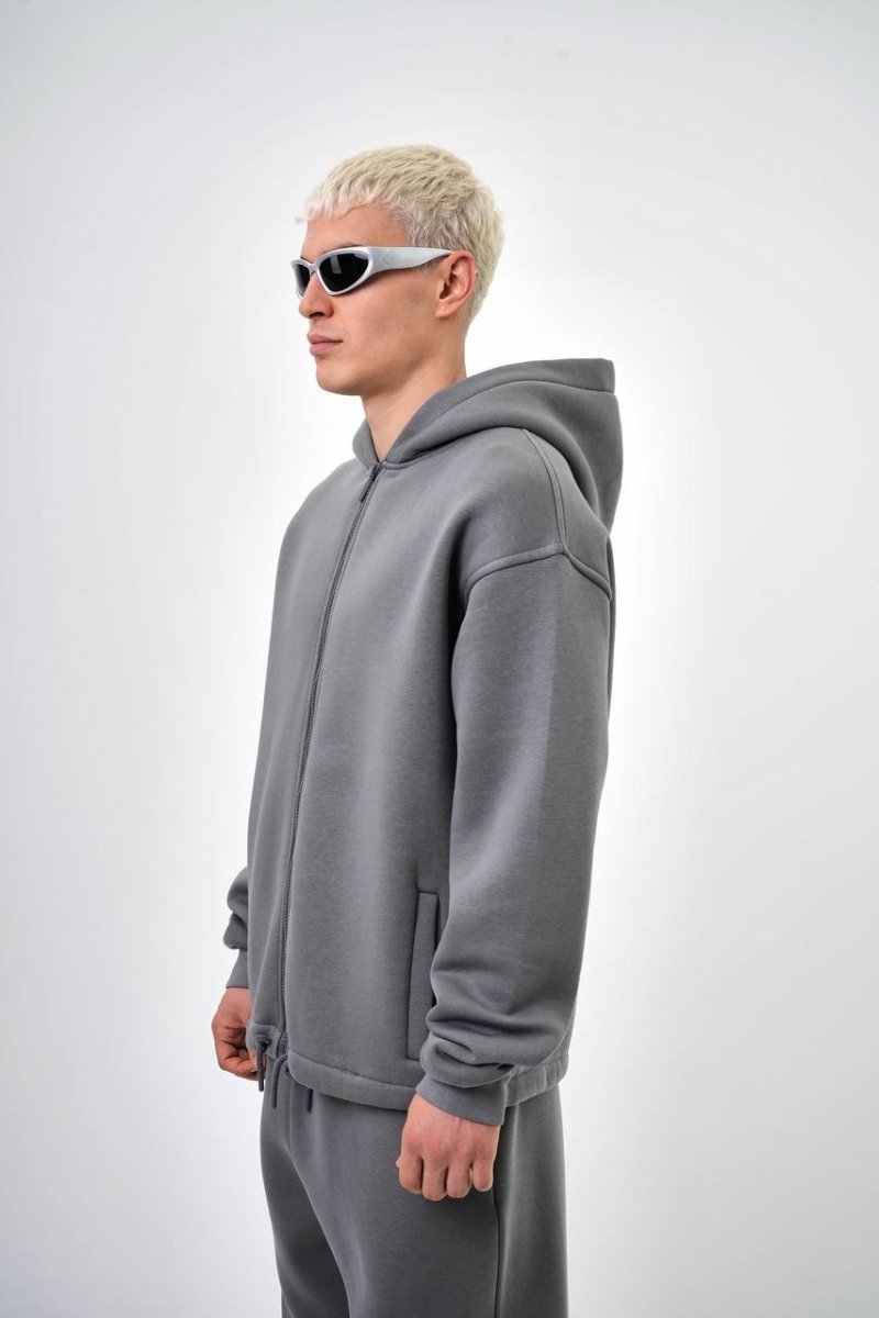 Zip premium duks sivi - BIG BEN JEANS
