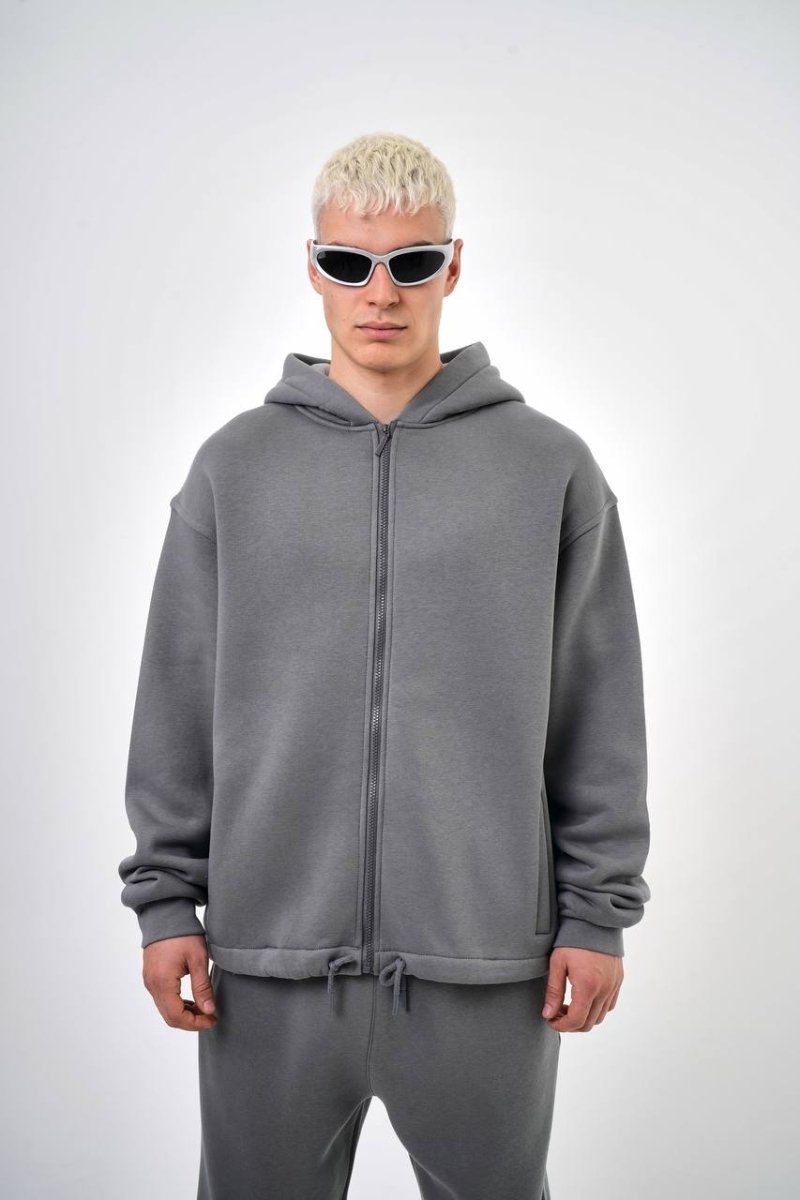 Zip premium duks sivi - BIG BEN JEANS
