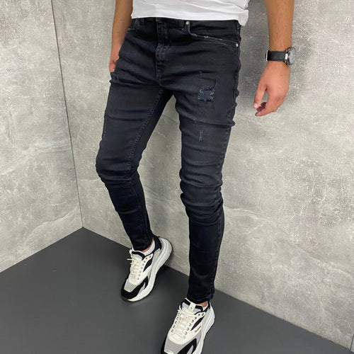 Crne grebane farmerice - BB677 - BIG BEN JEANS
