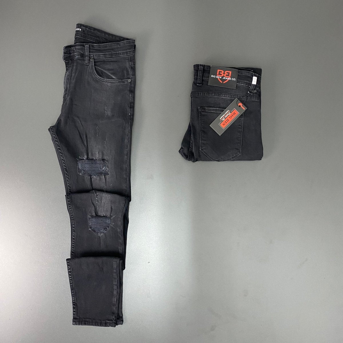 Crni urban model sa detaljima - BB691 - BIG BEN JEANS