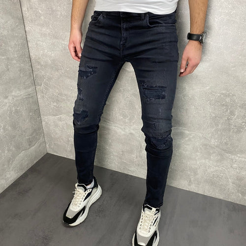 Crni urban model sa detaljima - BB691 - BIG BEN JEANS